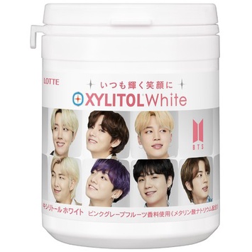 KPOP - [READY] Xylitol Lotte Japan x BTS Gum Bottle Japan White Grapefruit Limited Version