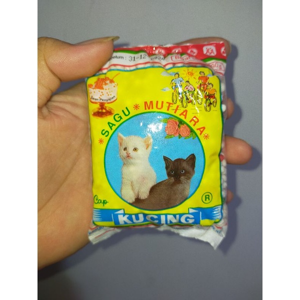 

Sagu Mutiara Cap Kucing Kemasan 100 Gram