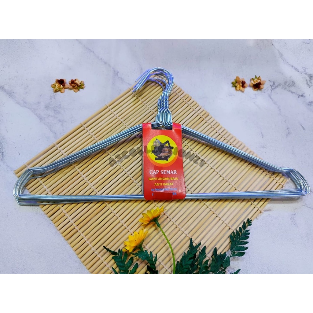 HANGER BAJU KAWAT 1 lusin  HANGER KAWAT 39CM STAINLESS GANTUNGAN BAJU