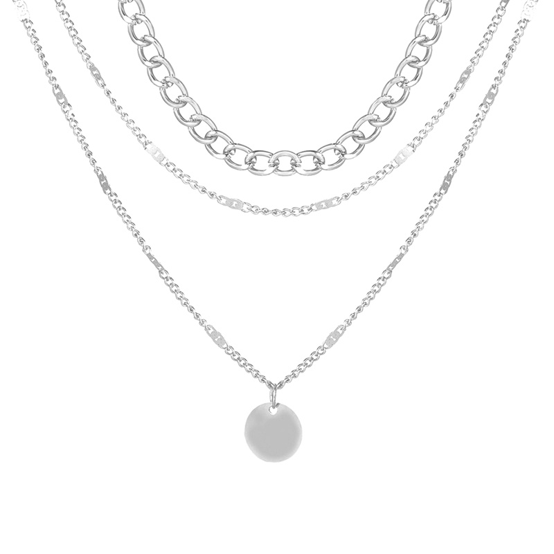 Kalung Rantai Emas Multilayer Dengan Liontin Koin Gaya Vintage Bohemian Untuk Wanita