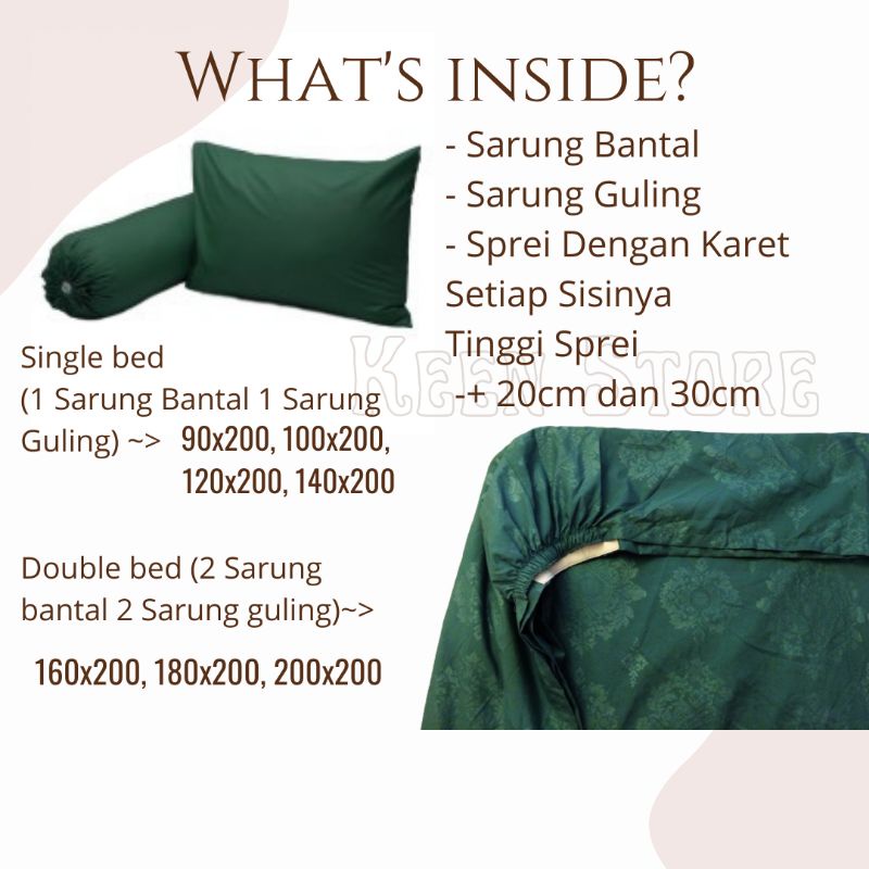 SPREI SEPRAI POLOS TANPA EMBOS KATUN SINGLE KING QUEEN 120X200 90X200 100X200 140 160X200 180X200 NO 1 2 3 4 BEDSHEET