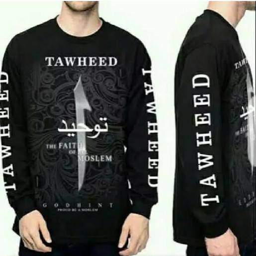 kaos dakwah / kaos dakwah pria / kaos dakwah lengan panjang / kaos hijrah pria / kaos pria ori / kaos santri / kaos tulisan arab / kaos pria murah / kaos islami lengan panjang / kaos dakwah islami / pakaian pria / kaos pria / fashion pria / baju tulisan-TAWHEED