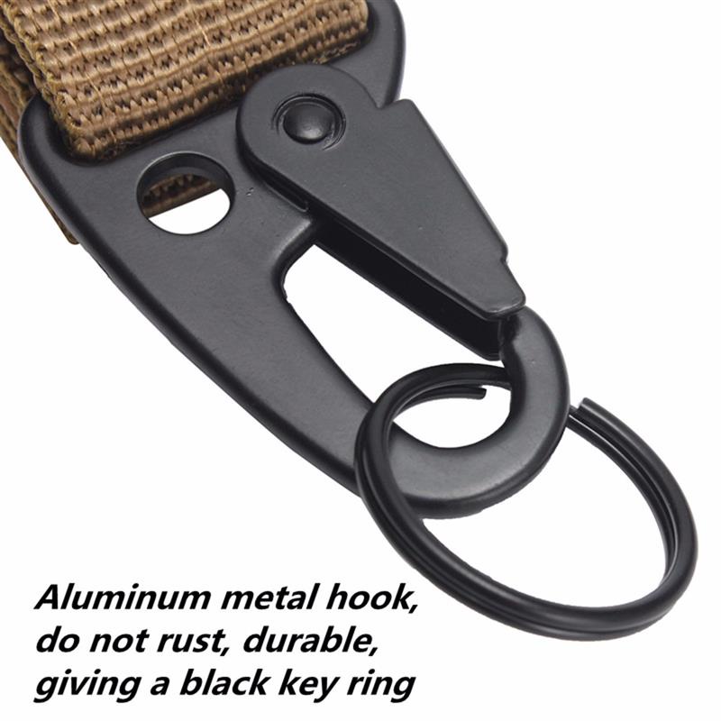 【COD】Quickdraw Carabiner Tactical Military Nylon Belt` Aluminium Alloy` Karabiner Klip Kew` Gantungan Kunci` Keychain Lock Buckle