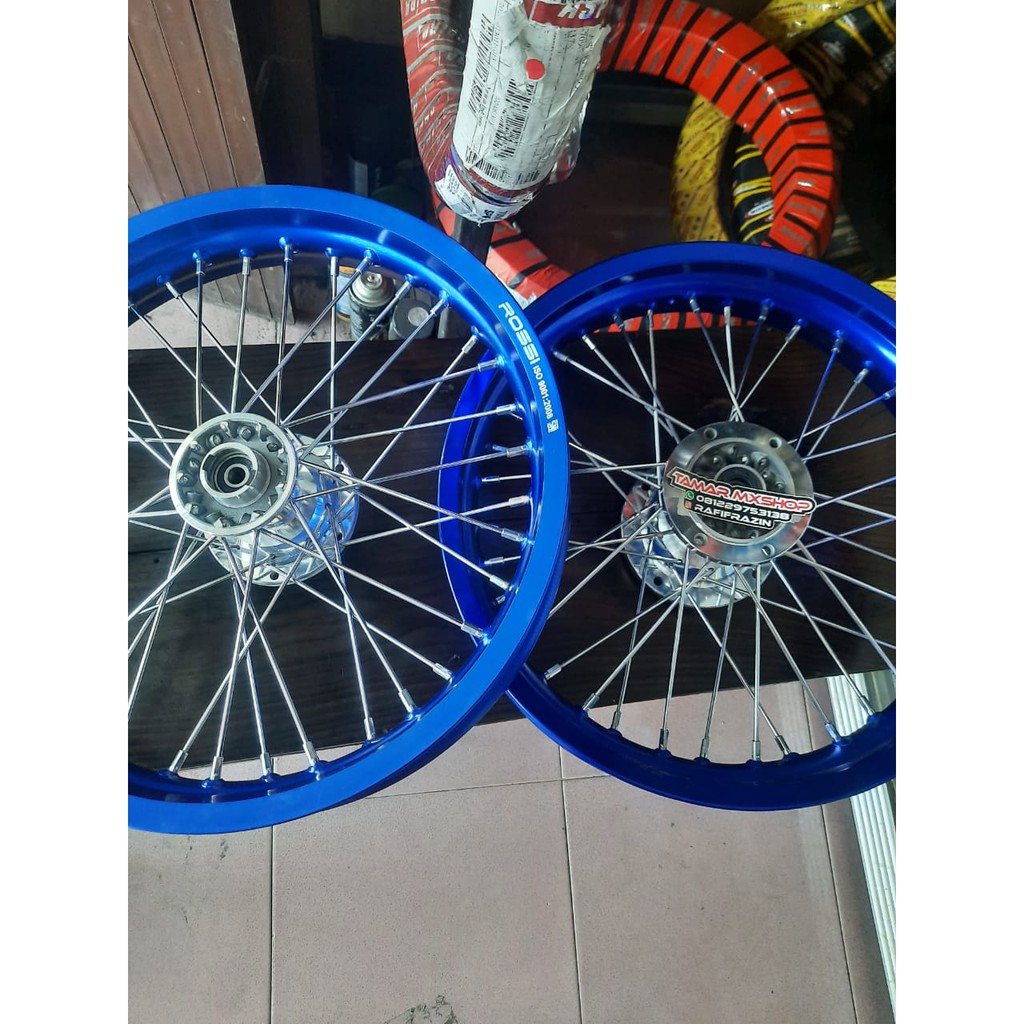 velg set palek set supermoto klx 150 L 250 300 ring 17 tanpa ban