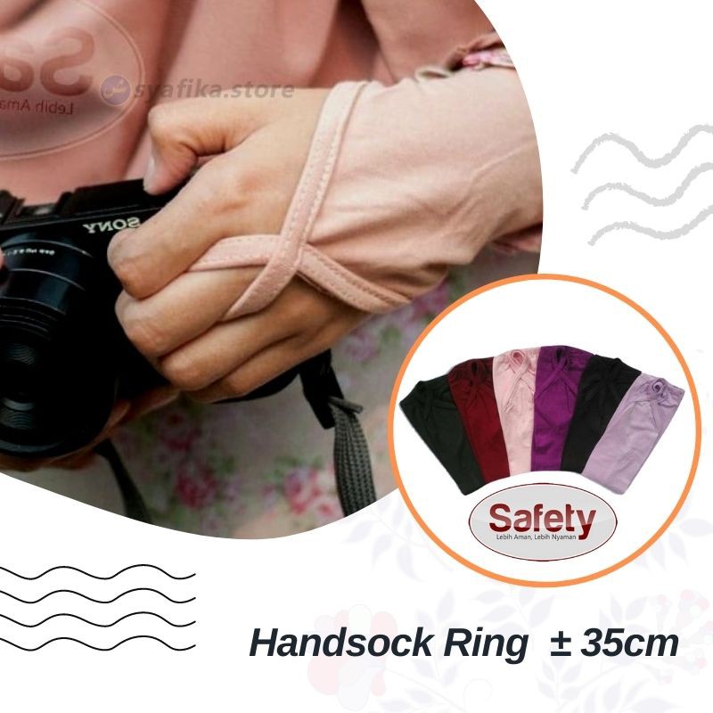 Handsock Ring Polos - Manset Cincin Safety Panjang ± 35 cm