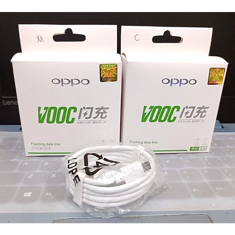 OPPO KABEL DATA Original MICRO USB/TYPE-C VOOC 4A