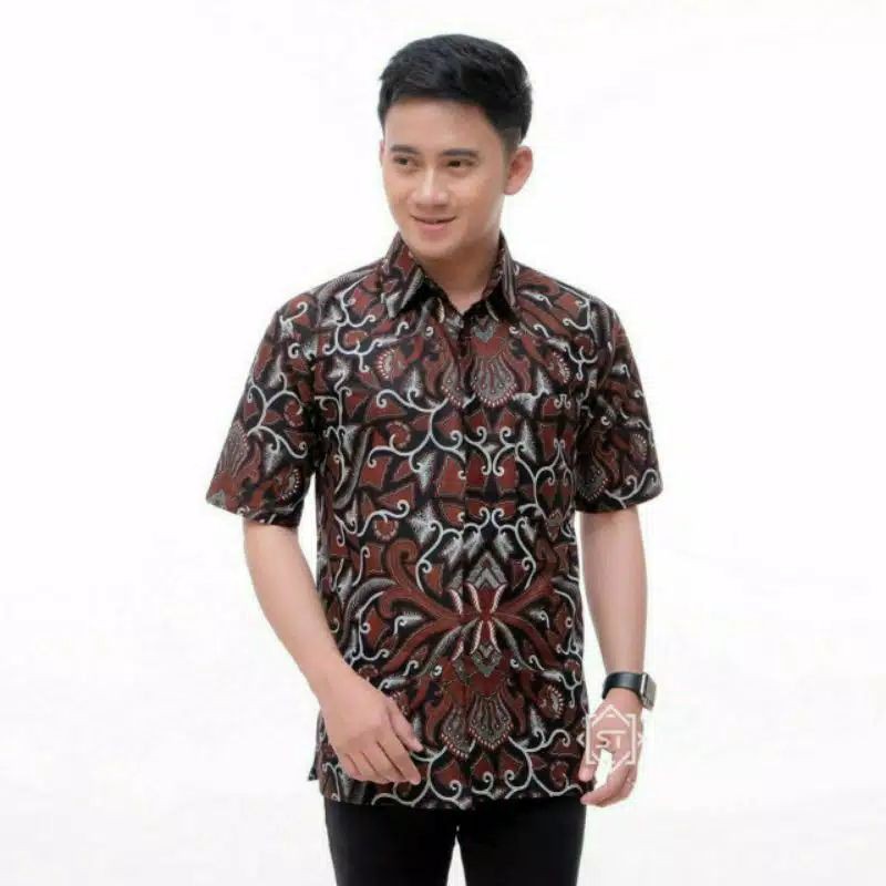 HEM BATIK PRIA JUMBO LENGAN PENDEK M-5XL