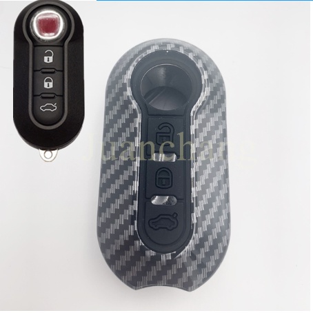 Rumah / Casing Kunci Remote Mobil 3 Tombol Plastik ABS Warna Hitam Untuk Fiat Ducato 500L Panda Grande Punto Lancia Musa
