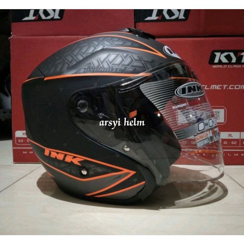 HELM INK DYNAMIC #2 DOFF/RED FLUO ORIGINAL