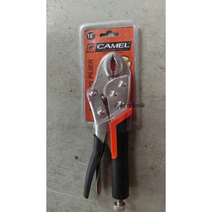 Tang Buaya Gagang Karet 10&quot; Camel Locking Plier Heavy Duty