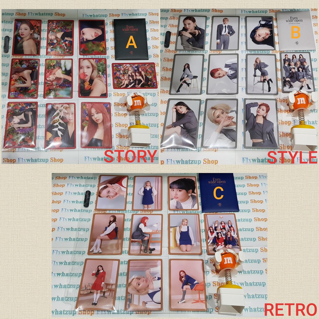 Twice Official EYES WIDE OPEN - Photocard Benefit