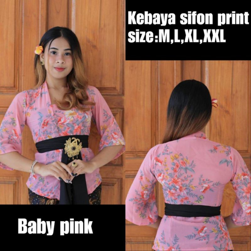 Kebaya sifon prinf/kebaya sifon/kebaya modern/kebaya bali/kebaya murah