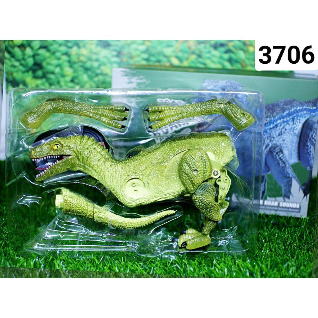 RC Dinosaur Robot Dinosaurus Velociraptor 6 Suara (Pteosaurus Tyrannosaurus Triceratops)