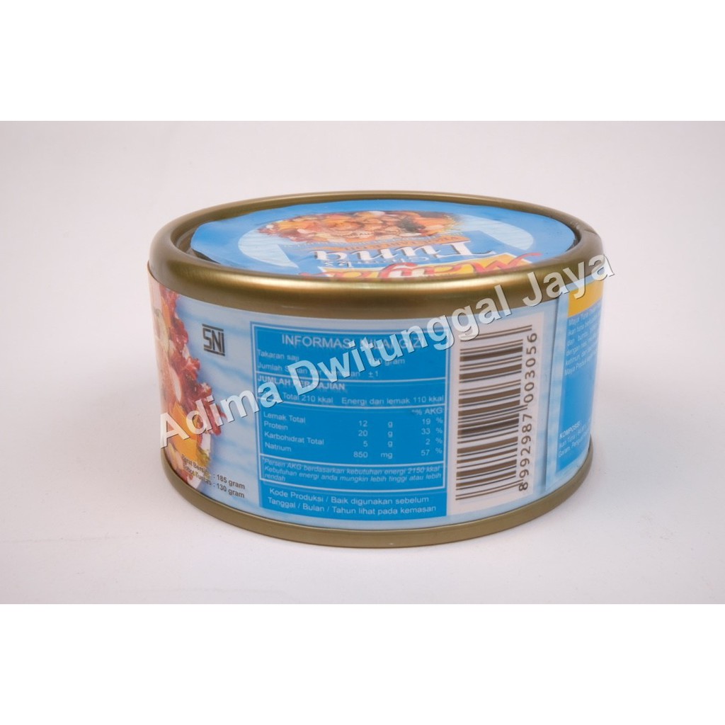 Tuna Maya Chunk Vegetable / Maya Tuna in Vegetable Oil 185 gr