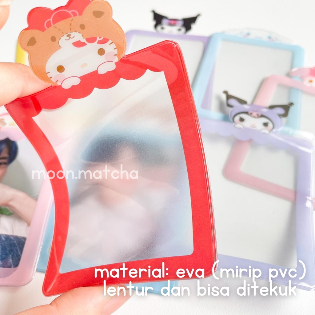 Photocard Sleeve Holder Card Holder Lucu Karakter Material EVA