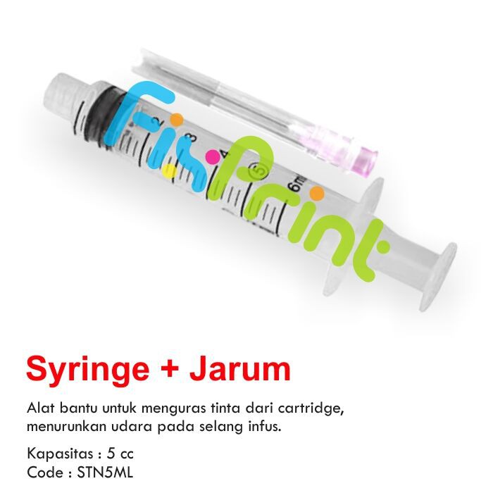 Suntikan Syringe Tinta Printer 5ml 5cc Spuid 5ml Suntik 5 ml Spuit