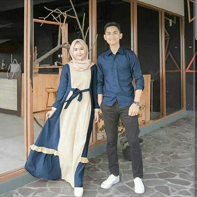 Batik Couple Srg 316 Gamis Velvet