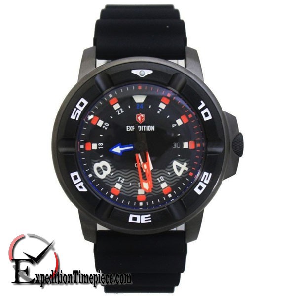 Jam Tangan Expedition E 6711 M Black White Red