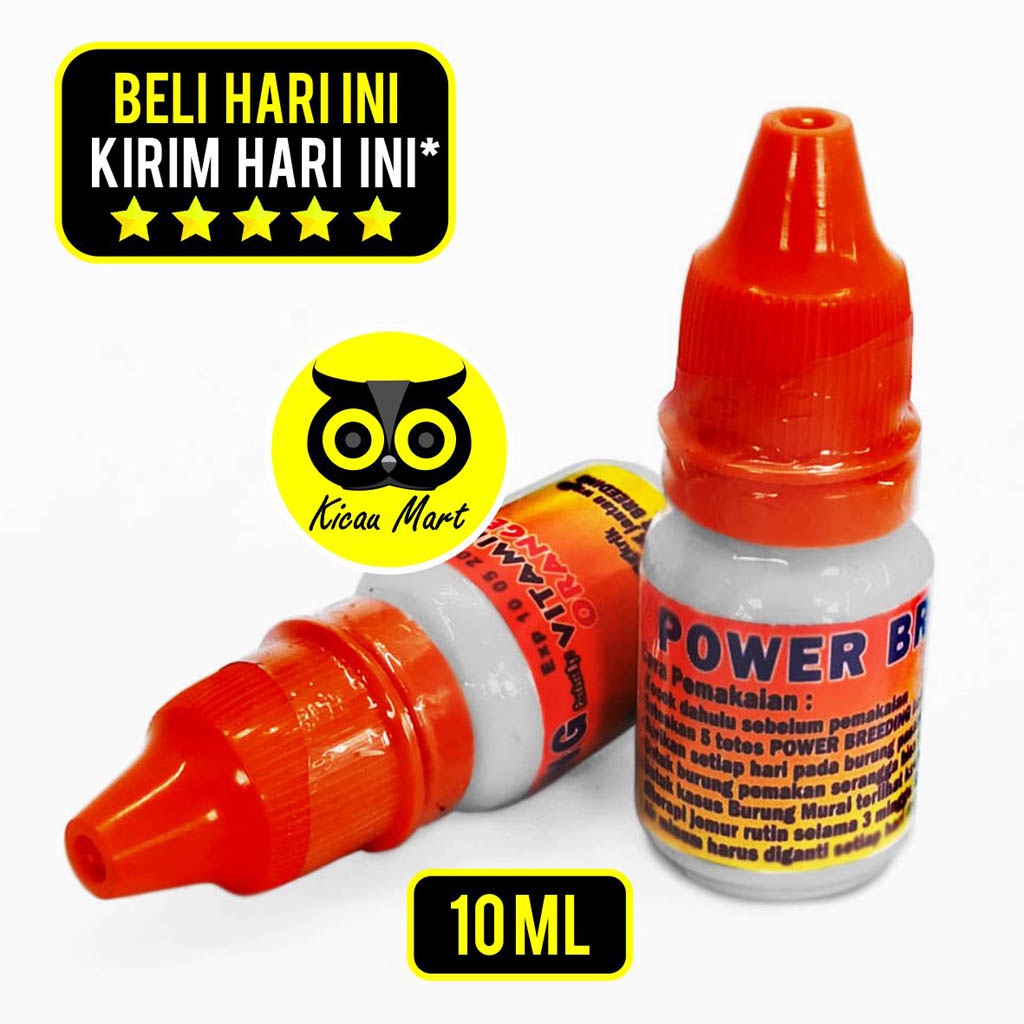 VITAMIN OBAT TERNAK BURUNG MURAI KACER KENARI LOVEBIRD POWER BREEDING ATASI MACET PRODUKSI VTPBRDI