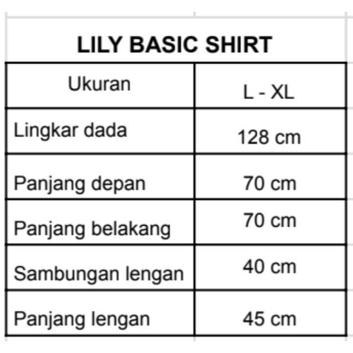 Lily Basic Shirt NEW Kemeja Wanita Polos Katun Rayon Tangan Panjang-2