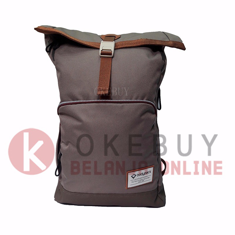 Tas Merk Bodypack 2860 BROWN / Ransel / Kantor / Sekolah / Backpack F-16