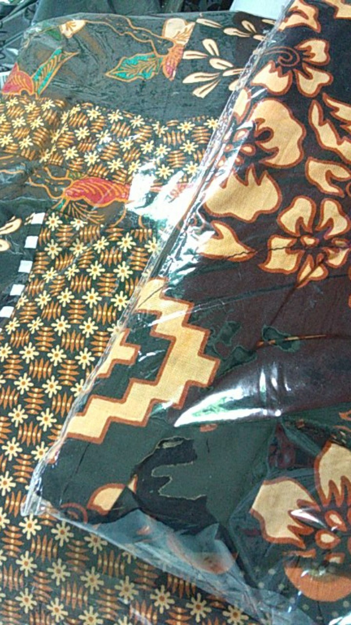 Gamis Batik Modern Murah Katun Halus Kombinasi Truntum, Ori Batik Aksara Pekalongan Big Size Jumbo