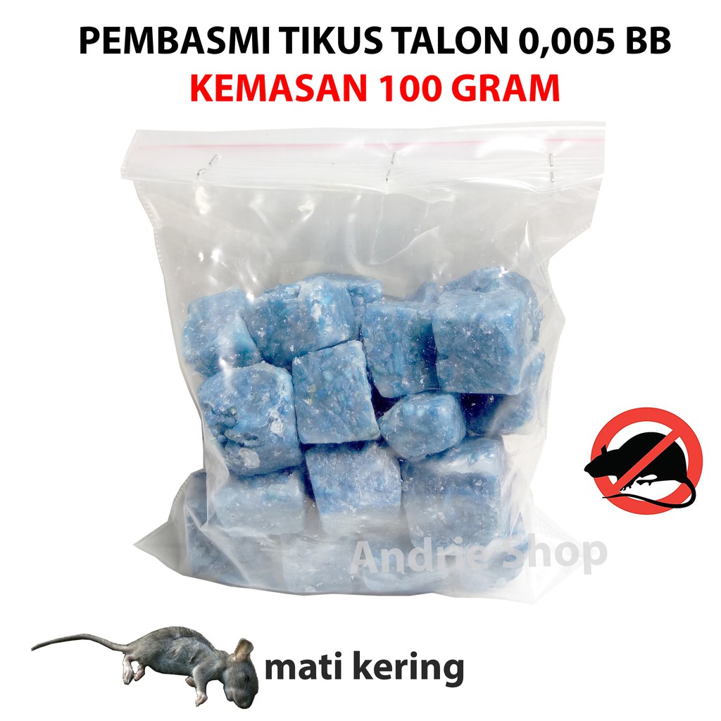 Racun Tikus Talon 0.005 BB Solusi Basmi Secara Masal Kemasan 100 gram