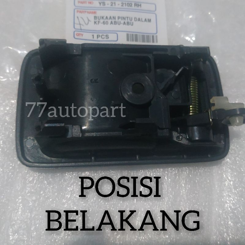 Handle pintu dalam kijang kapsul 1997 sampai 2004  abu abu tua