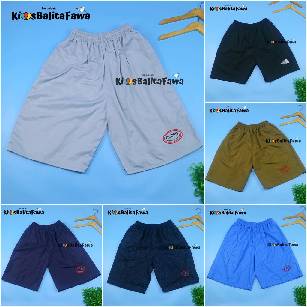 Celana Logo KODE TNF Dewasa Pria Fit To XL / Celana Pendek Laki Polos Boxer Sport Santai Olahraga babycinnamon