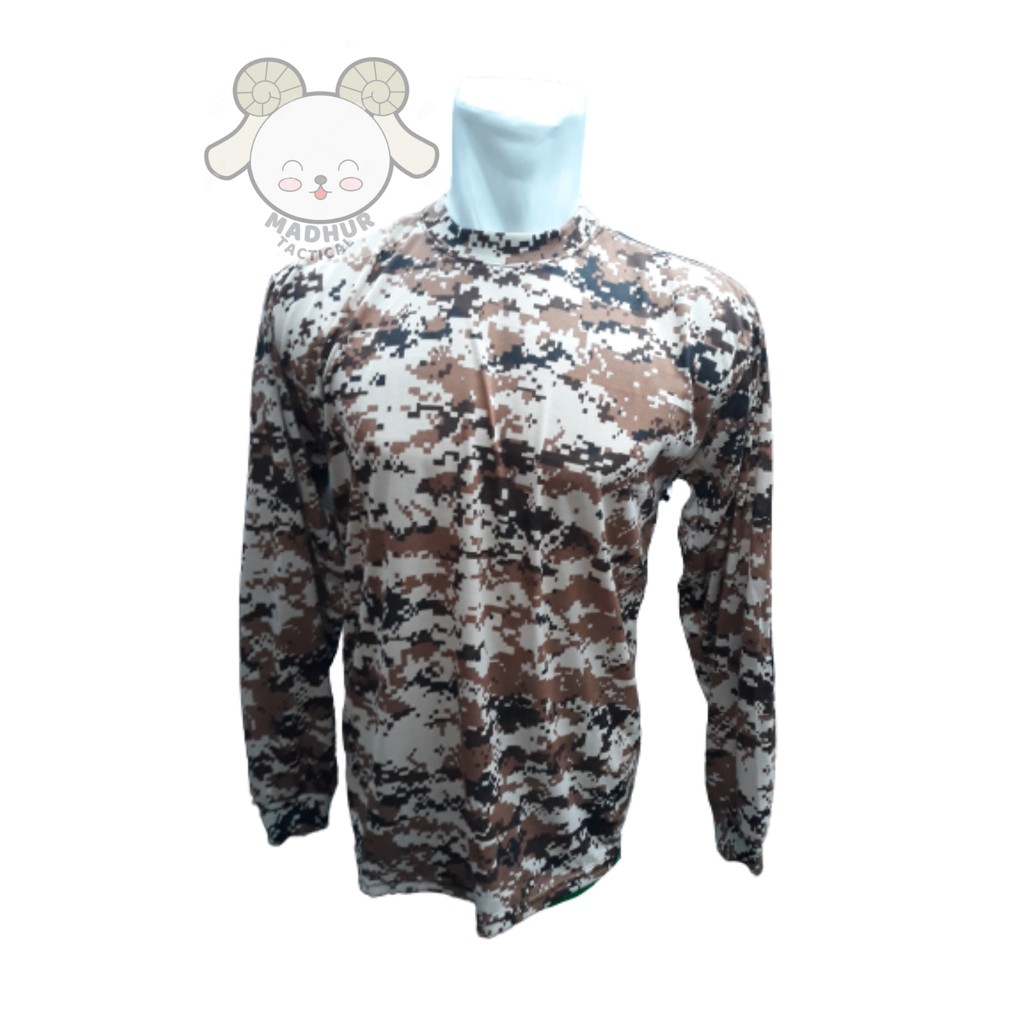 Kaos Loreng US ARMY Panjang Kaos Loreng Digital Cream Army Tactical