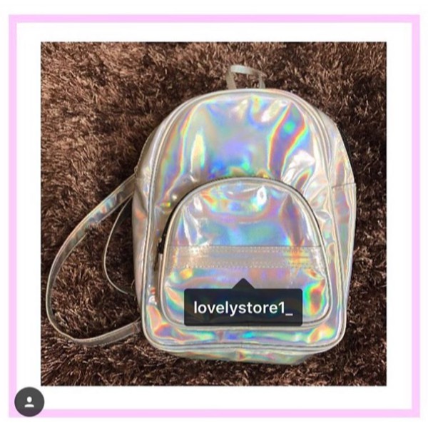 Tas hologram ransel backpack mini selempang/ransel hologram murah
