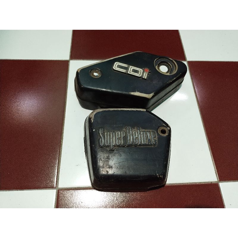 Cover tutup aki kanan kiri yamaha v80 super deluxe original