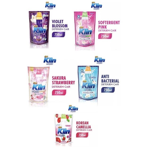 Soklin Detergent Cair Softergent,Violet Blossom,Scarlet Blossom,Sakura Strawberry,Korean Camellia,An