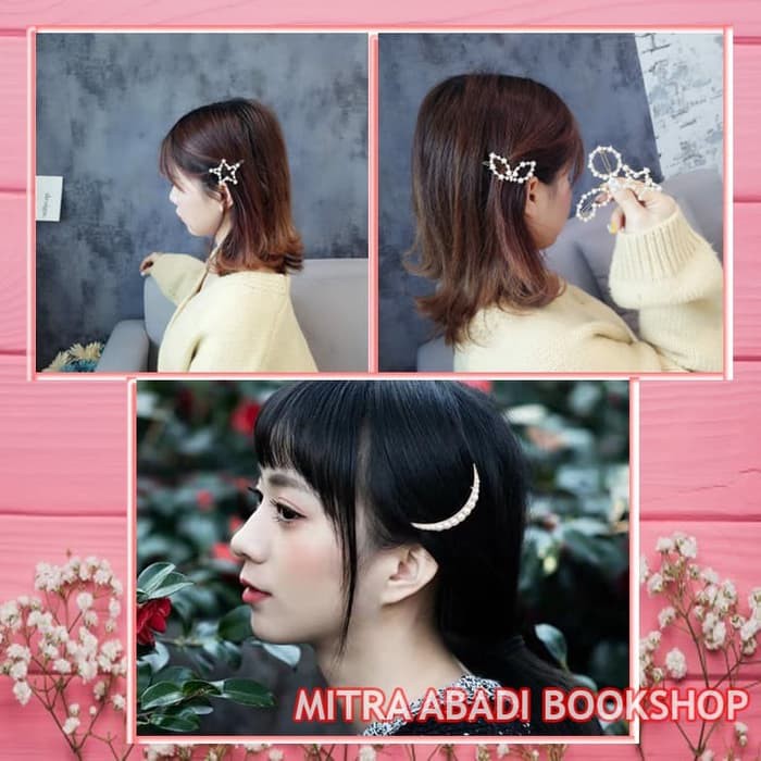 Jepit Pearl Hairclip Hairpin Jepitan Rambut Korea Mutiara E 05