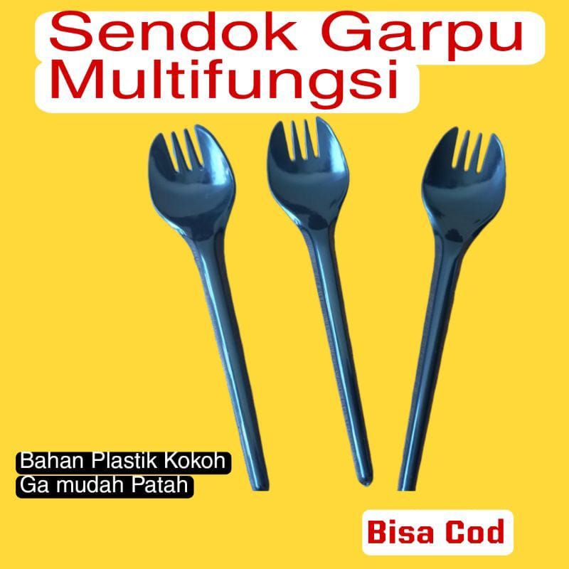 Sendok Garpu Plastik Sendok Garpu Plastik Set Sendok 2in1 Sendok Garpu