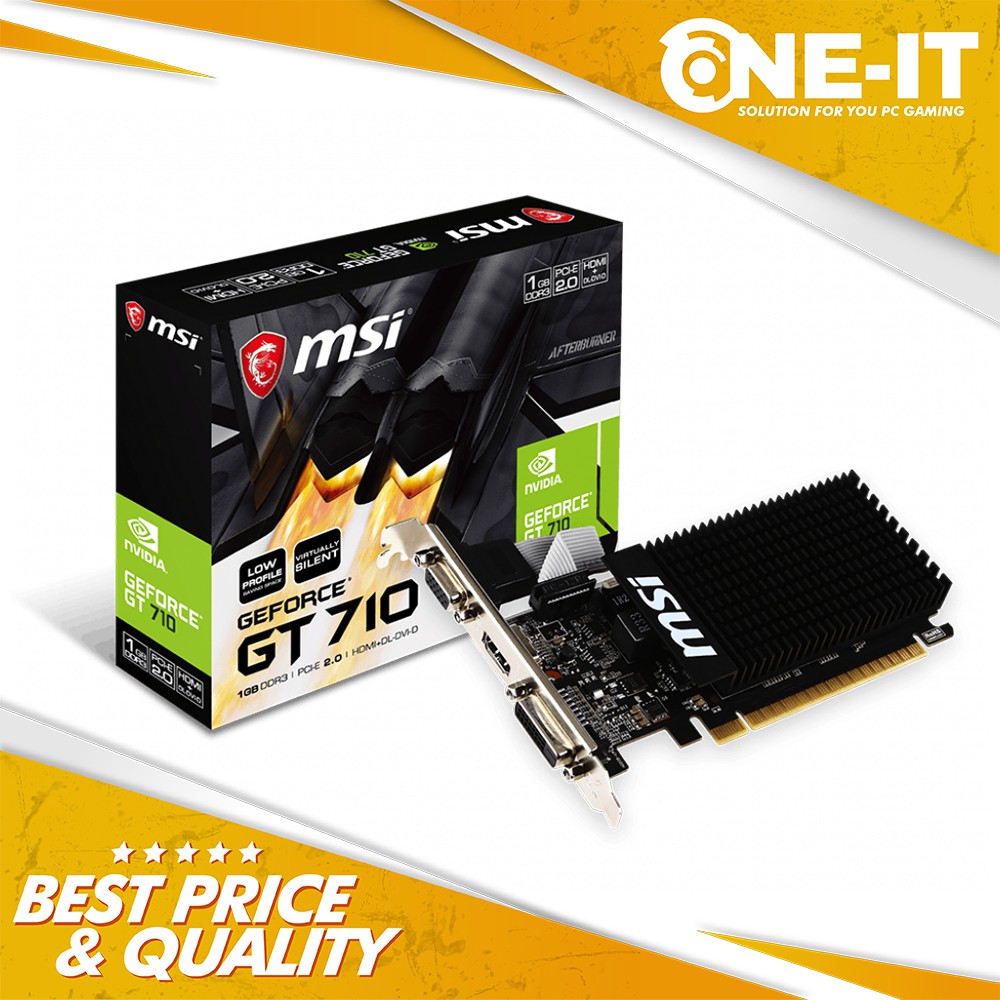 Jual MSI VGA GT710 1GD3H LP Low Profile | Shopee Indonesia