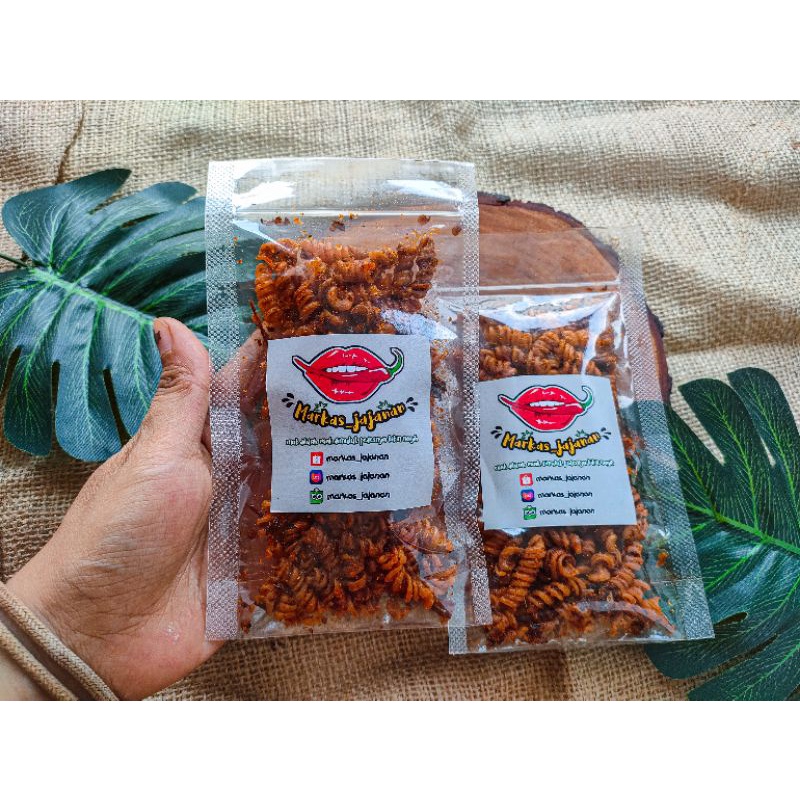 

(TERMURAH) MAKARONI SPIRAL MAKARONI ULIR EXTRA PEDAS GURIH