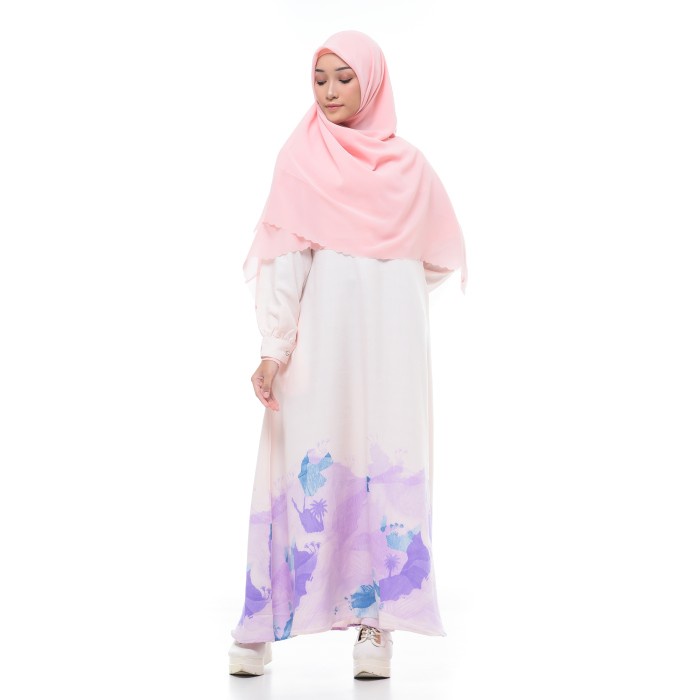 PREMIUM RABBANI - GAMIS DRESSLIM MUSLIM WANITA LAZETHA HAJAR - NUDE, L
