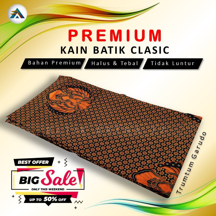 Kain Batik Jarik Solo Premium Jarik Jarek kain panjang Pengantin Truntum Garudo Batik Halus Asli