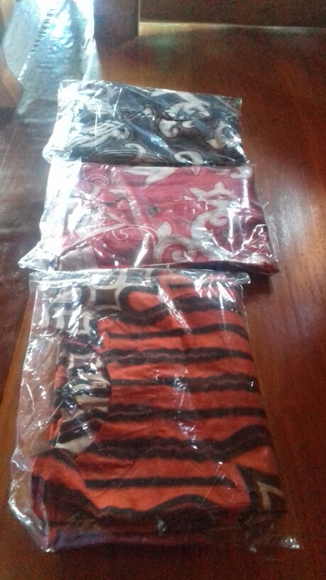 Tey-17 Batik Wanita Asj Sa Hrb026 Kenongo Kemeja Tosca Pendek