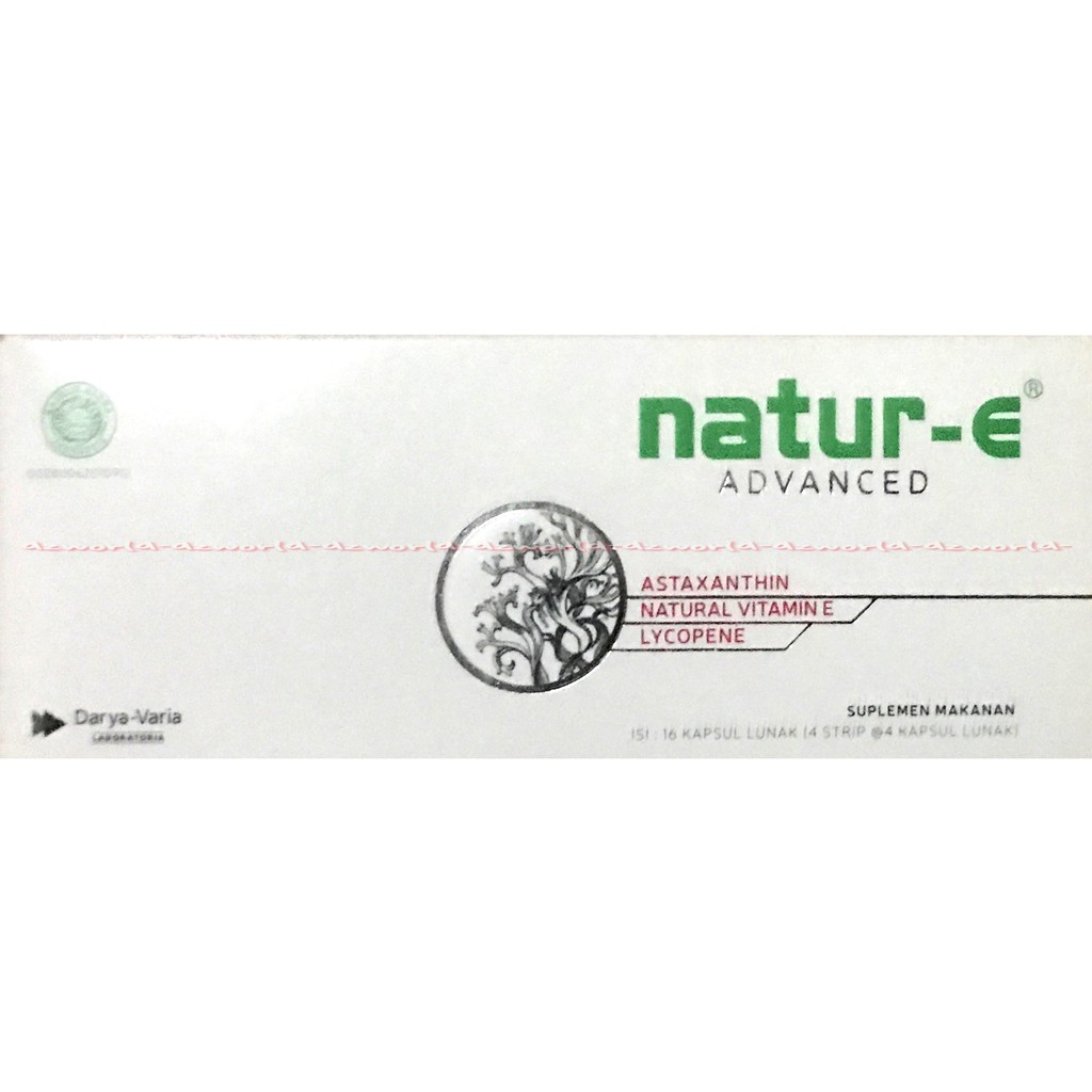 Natur-E Astaxanthin 16kapsul dari Ganggang Merah Vitamin E Nature E 40x Obat Untuk Vitamin Kulit Nature-E