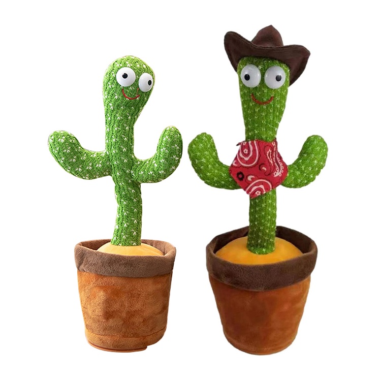 Mainan Kaktus Bergoyang Dancing Cactus Boneka Kaktus Goyang dan Nyanyi Kaktus Joget musik MURAH