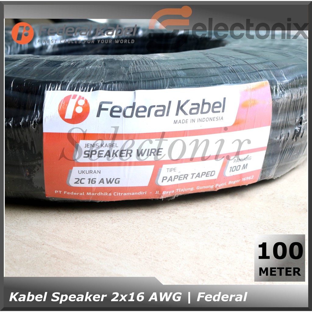 [1m] Kabel Speaker 2 x 16 AWG | Federal Cable