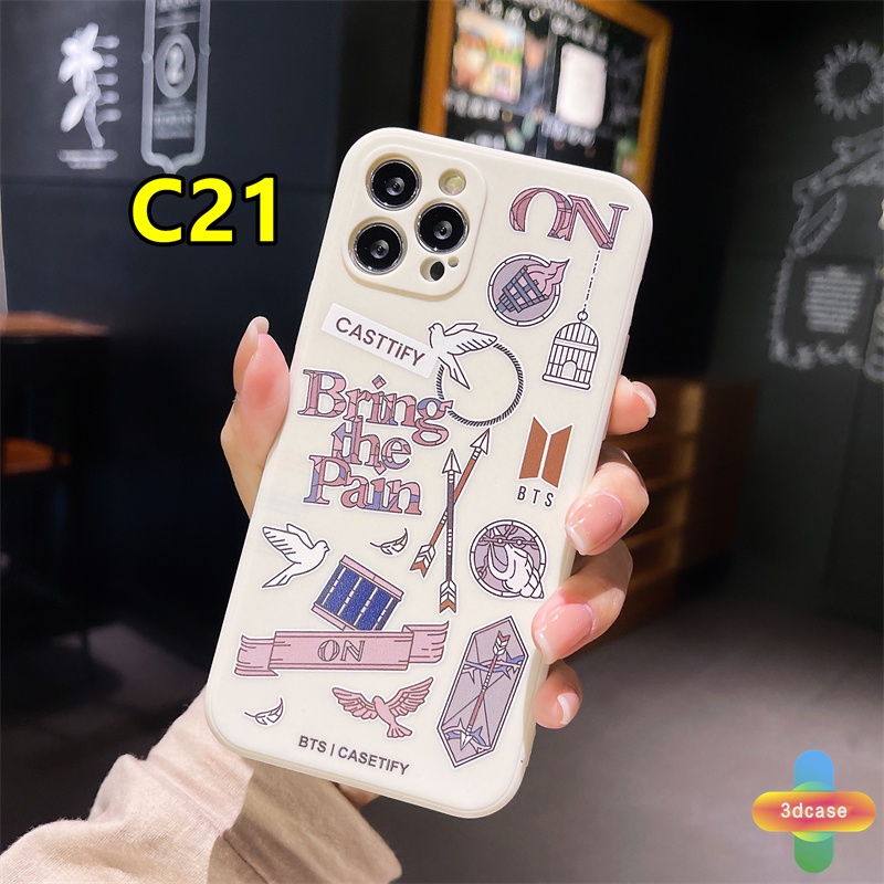 Soft Case Infinix Hot 10 Play Hot 10 10t 10s 10i Hot 10 Lite S4 9 Pro 11 Plus Infinix Smart 4 5 Pro 3 Plus Infinix Note 8 10 Tencno Spark 5 PRO Straight Edge Soft BT21 CASETIFY INS Case BTS CASETIFY LabelCase