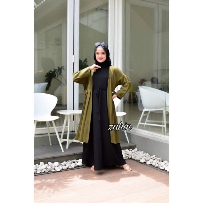 Bisa Cod Set Zahin Ori Terbaru Set Zahin Cardigan Set Zahin Outer Set Zahin Gamis Outer Set Zahin Shopee Indonesia