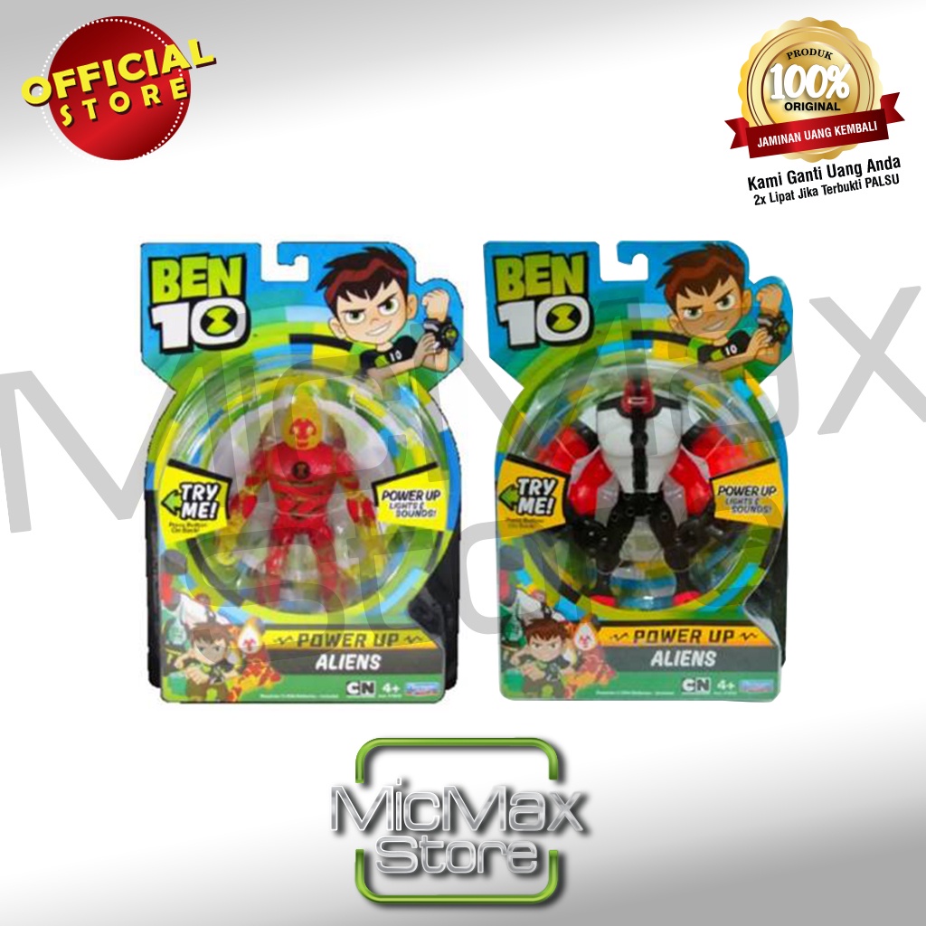Ben10 Ben 10 Power Up Lights & Sounds Aliens Basic Figure PM76600