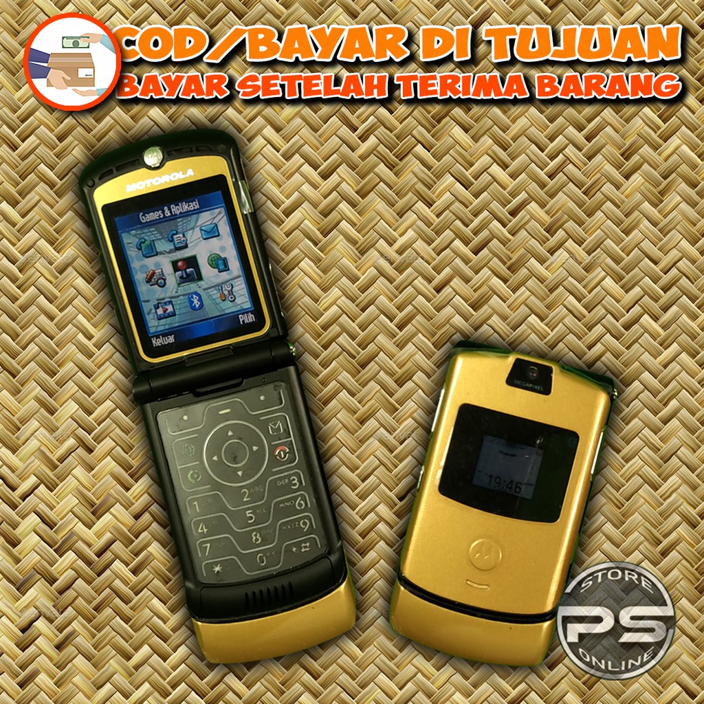 Motorola V3 GOLD edition - Langka - lipat legendaris Motorola