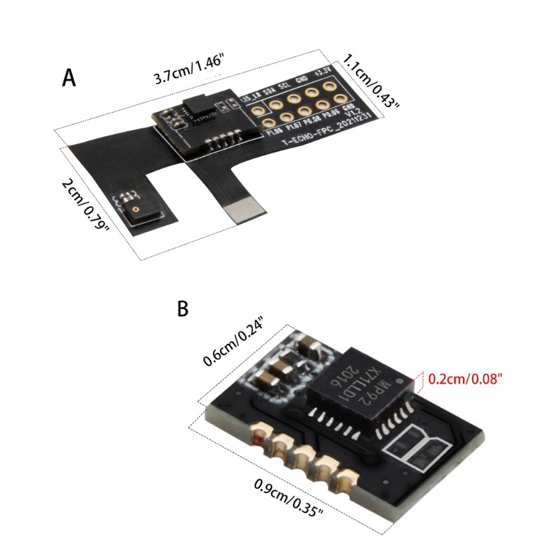 Zzz 1Pc T-echo GPIO MPU9250 Papan Modul Ekspansi Mikrofon MPU9250