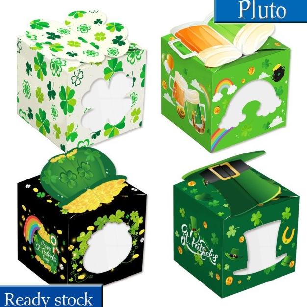 

NEW 36 PCS ST. PARKER DAY GIFT BOX SHAMROCK BEER HONEY JAR PATTERN WIN DSFD2215645