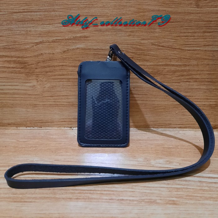 

Mudah Tempat Id Card Kulit Polos Holder Id Card Kalung Trendi